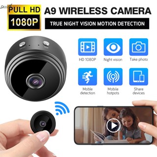 Mini A9 HD Camera 1080P WiFi Mini Camera Wireless Rechargeable IP Camera CCTV
 qccuot