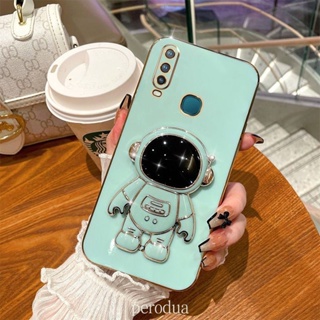 เคสโทรศัพท์มือถือแบบนิ่ม ลายนักบินอวกาศ 6D พร้อมขาตั้ง สําหรับ VIVO 1901 1902 1903 1904 1906 1940 1915 1933 1919 V2024 V2025 V2026 V2027 V2028 V2029 V2032