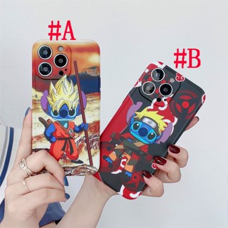 เคสซิลิโคน สำหรับ ไอโฟน iPhone 14 Pro Max iPhone 13 Pro Max iPhone 12 Pro Max iPhone 11 Pro Max Cartoon Dragan Ball Stitch &amp; Naruto Stitch นารูโตะ ตะเข็บเย็บ Soft Silicone Case