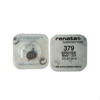 ถ่าน ถ่านนาฬิกา Renata 379 SR521SW ,521SW 1.55V Swiss Made ของแท้​ แบ่งขายจำนวน 1ก้อน