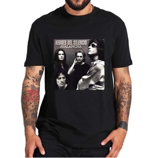 [S-5XL]เสื้อยืดแขนสั้นลําลอง ผ้าฝ้าย 100% พิมพ์ลาย Heroes Of Silence Avalanche Album 90s Spanish Rock Band Essential