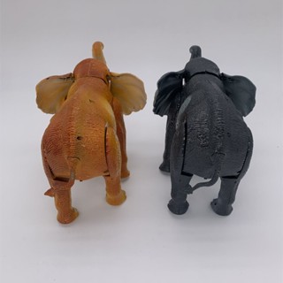 ของเล่นช้าง3D  เดินได้ มีไฟ มีเสียง  ใส่ถ่านธรรมดา ช้างป่า ของเล่นElephant    1042 ถ่าน