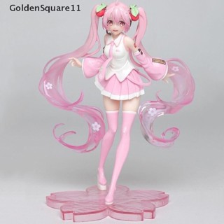 Goldensquare โมเดลฟิกเกอร์ PVC รูปปั้นอนิเมะ Miku Pink Sakura Miku คุณภาพสูง ของเล่นสําหรับเด็ก