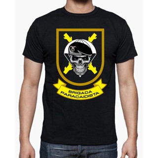 [S-5XL] เสื้อยืด ผ้าฝ้าย ลาย Spain Army Paratrooper Brigade Skull Mod สําหรับผู้ชาย ไซซ์ S 3XL 100 ชิ้น