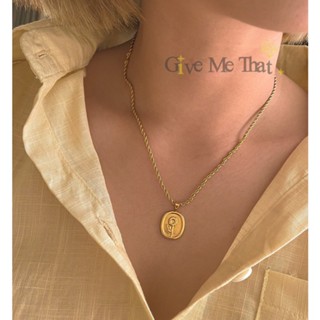 สร้อยคอ สร้อยคอสแตนเลสแท้ สร้อยคอมินิมอล สร้อยคอดอกเดซี่ minimal Givemethat
