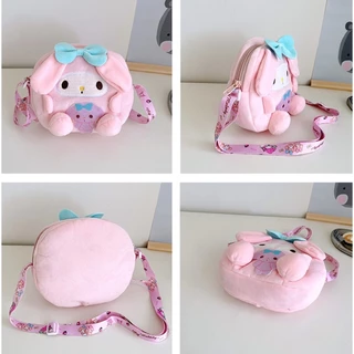 พร้อมส่ง กระเป๋าสะพายข้างผู้หญิง น่ารัก กระเป๋าตุ๊กตาการ์ตูน สาย