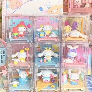 Sanrio x MOETCH กล่องสุ่ม ฟิกเกอร์ Cinnamoroll Weekend Plan พร้อมกล่องเก็บใส 8 แบบ