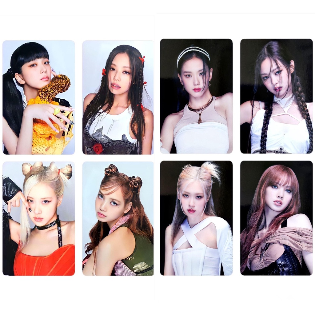 โปสการ์ดโลโม่ BP JISOO JENNIE LISA ROSE BP Select POB MERCH Kpop 4 ชิ้น ต่อชุด