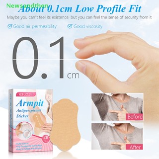 Newsandthen 28Pcs/Box Women Armpit Sweat Pads Underarm Summer Disposable Anti Sweat Stickers Nice