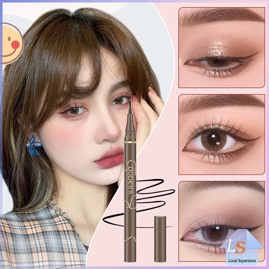 ปากกาอายไลเนอร์ เนื้อลิขวิด กันน้ํา ติดทนนาน แห้งเร็ว 4 สี Eye Liner
