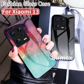 เคสโทรศัพท์มือถือกระจกนิรภัย แบบแข็ง กันกระแทก ลายท้องฟ้ากลางคืน สําหรับ Xiaomi 13 Pro Xiaomi13 Ultra Lite 5G Xiomi Mi 13Pro 13Lite 13Ultra 2023