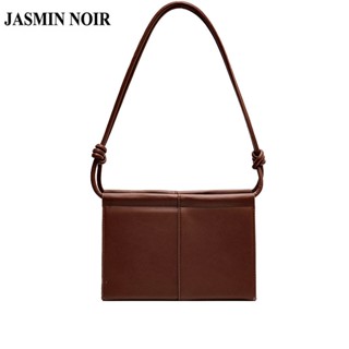 Jasmin NOIR กระเป๋าสะพายไหล่ สะพายข้าง หนัง PU เรียบง่าย สําหรับผู้หญิง