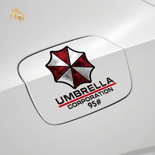 Umbrella Fuel Tank CAP Automotive Decorative Paste Paper 92 95 Fuel Tank Cap Cover Scratches Reflective Personality Creative Automotive Decorative Paste Paper Flower Cute stickers Car fuel tank cap decoration