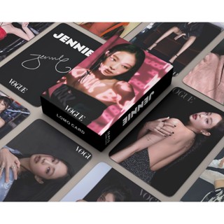 โปสการ์ดโลโม่ BLACKPINK JENNIE 2023 Vogue Photocard LISA ROSE JISOO จํานวน 54 ชิ้น ต่อกล่อง