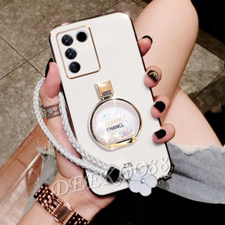  เคสโทรศัพท์มือถือ ลายน้ําหอมน่ารัก พร้อมแหวนขาตั้ง และสายคล้องมือ สําหรับ VIVO V29 5G VIVOV29