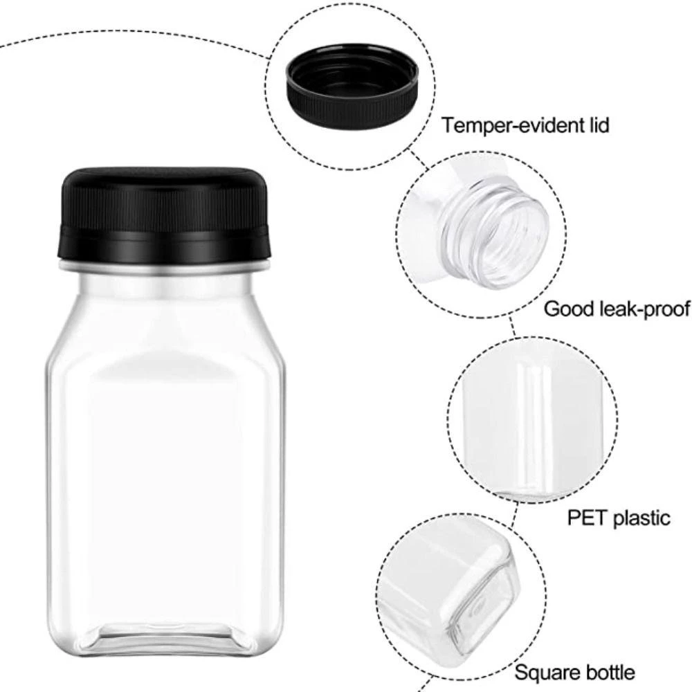 ARCOIRIS ขวดน้ำผลไม้พลาสติกทรงสี่เหลี่ยม 120ML ฝาปิดกันงัดแงะ thumbnail 9