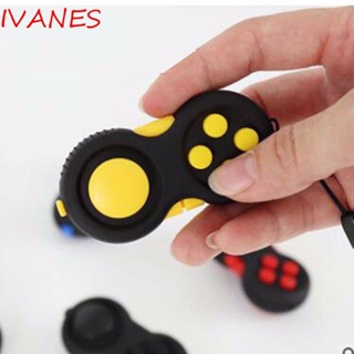 IVANES Handle Fidget Pad Decompression Toy Children Adults Toy The Stress Relieve Figet Toys Novelty Gag Toys Controller Gamepad Relaxing The Tight Fingers Hands Anxiety Keychain Fidget Toy Games Antistress Toy Gamepad Is Used To Relieve/Multicolor