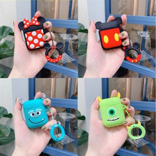 เคสยางซิลิโคน ลายการ์ตูนมินนี่ มิกกี้ ไซคลอป ขนฟู สําหรับ airpods i12 (i9s, i11.i12.inpods 12)