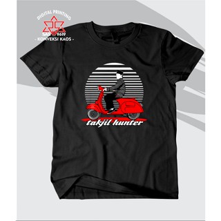 เสื้อยืด ผ้าฝ้าย พิมพ์ลาย Baju kaos Takjil Hunter kaos Ramadhan Race 30s สําหรับผู้ชาย