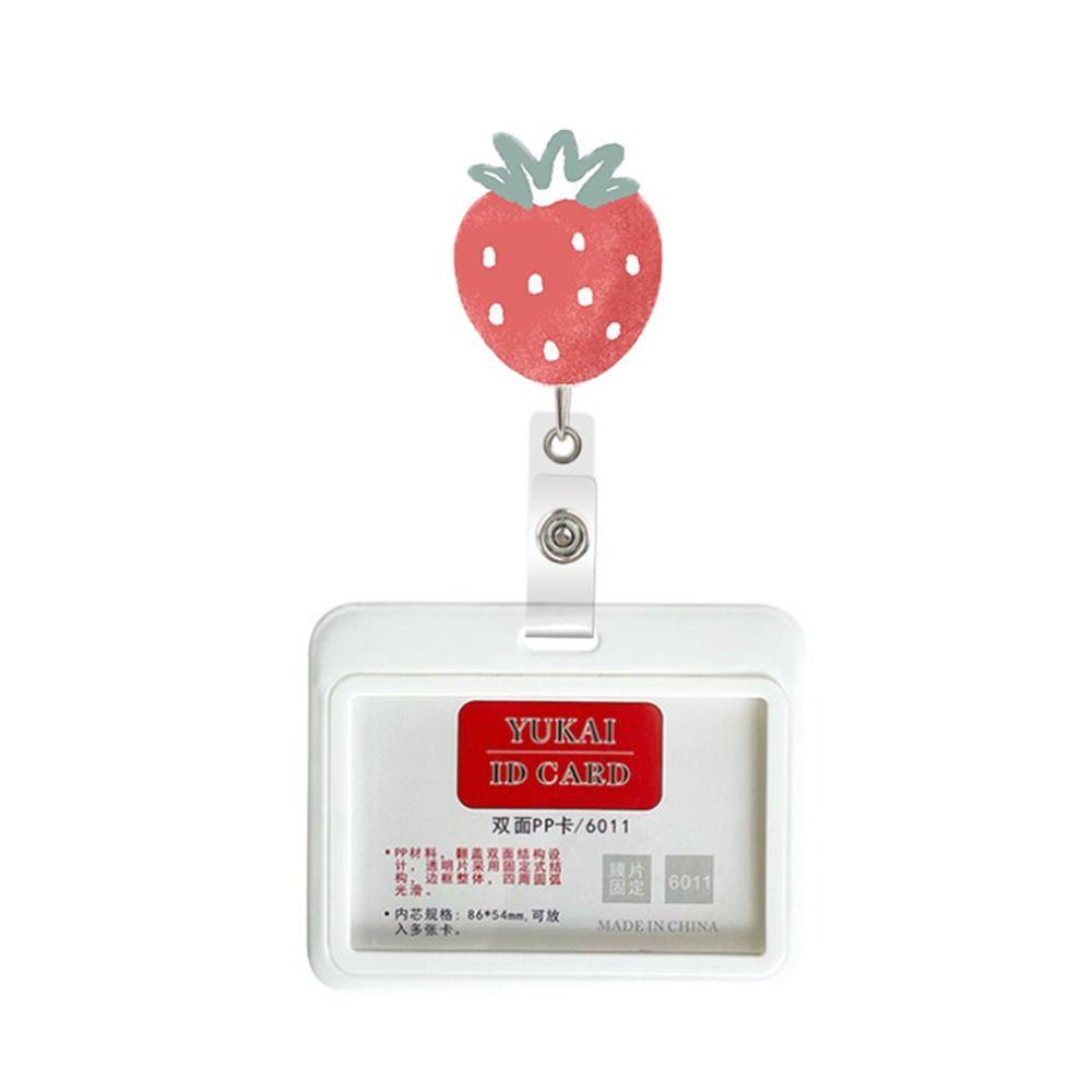 JENNIFERDZ คลิปหนีบบัตรประจําตัว บัตรพยาบาล บัตรเครดิต รูปดอกไม้น่ารัก ยืดหดได้ สําหรับหมอ พยาบาล สํานักงาน