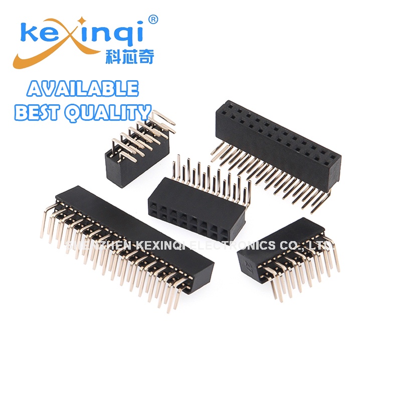 10pcs 2.0 มม.แถวหญิงแถวหญิง PCB Board Tolerance psitions 2.0 มม.Bend 90 องศา 2 * 2P 3P 4P 5P 6P 8P-2