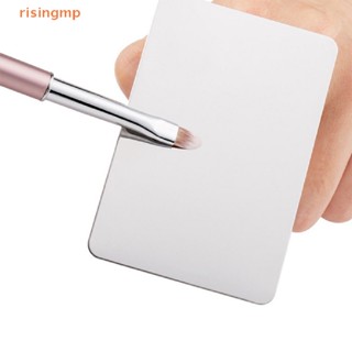 [risingmp] Finger Ring Color Palette Stainless Steel Plate Make Up Cream Foundation Palette