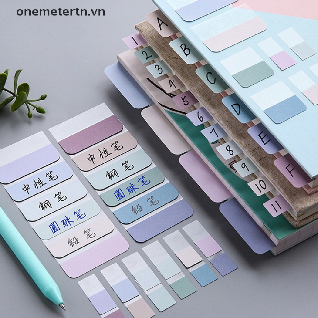 Onemetertn 240 ชิ้น Multicolor Sticky Writable ที่ถอดออกได้ Index Tabs เครื่องหมายบุ๊คมาร์คหมายเหตุ 