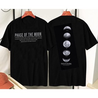 hot【PHASE OF THE MOON  】เสื้อยืด SoulStreet Clothing ลาย สีดำ ขนาด ดูดีมีสไตล์เรียบง่าย💥