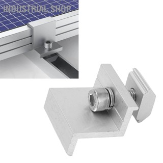 Industrial Shop 10PCS Solar Mount Z วงเล็บอลูมิเนียมอัลลอยด์การกดบล็อก PV แผงราง End Grounding Clamps