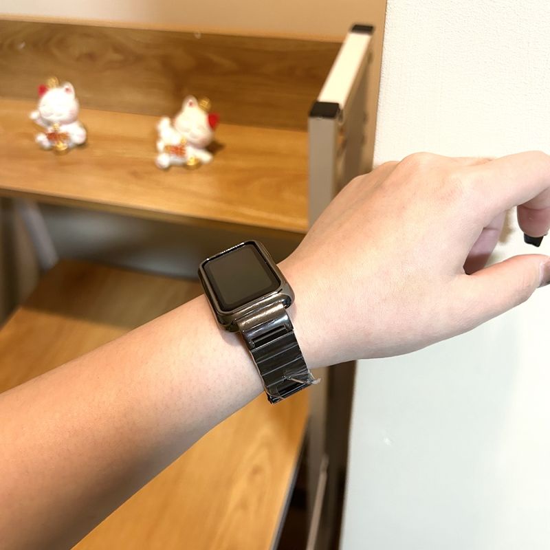 เหมาะสําหรับ Xiaomi Redmi Smart Band 2 / Xiaomi Smart Band 8 Active Redmi Band pro / Xiaomi Mi Band 7 pro / Huawei Band 9 8 7 6 / OPPO Band 2 A สายโลหะเหล็ก
