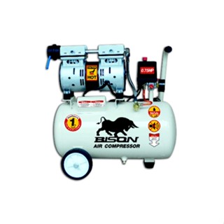 BISON ปั๊มลมไร้น้ำมัน 0.75 HP ขนาด 24 ลิตร รุ่น 550-24