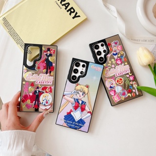 กระจก การ์ตูน นักรบสาวสวย ซองโทรศัพท์ Samsung Galaxy S23 Ultra S23 Plus S23 S22 Ultra Case เคสโทรศัพท์ใหม่ แผ่นหลังอะคริลิค ซิลิโคนขอบนุ่ม ที่ป้องกันการตก เคสมือถือซัมซุง