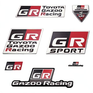 【พร้อมส่ง】สติกเกอร์อลูมิเนียม ลายโลโก้ GR GRSPORT TOYOTA สําหรับติดตกแต่งรถยนต์ TOYOTA