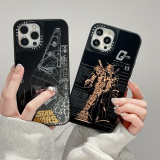 [GUNDAM Star Wars] casetify เคสโทรศัพท์มือถือกระจก กันกระแทก ลายดาว สําหรับ iPhone 14 Pro max 13 12 Pro max 13 Pro max 14 14Pro 13 12 12Pro 11 Pro max 13Pro 11