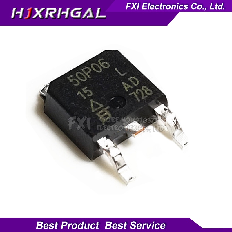 10PCS SUD50P06-15 SUD50P06 50P06 TO252 Patch