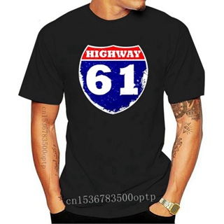 [S-5XL] love-store คอลูกเรือพร้อมส่ง เสื้อยืดแขนสั้น ผ้าฝ้าย 100% พิมพ์ลาย Bob Dylan Highway 61 1960S 1970S หลากสี สไต