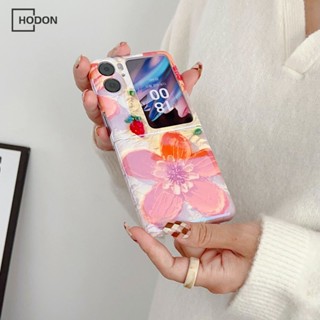 เคสโทรศัพท์มือถือ PC แข็ง กันกระแทก พิมพ์ลายดอกคามิเลีย รวมทุกอย่าง สําหรับ OPPO Find N2 Flip 5G