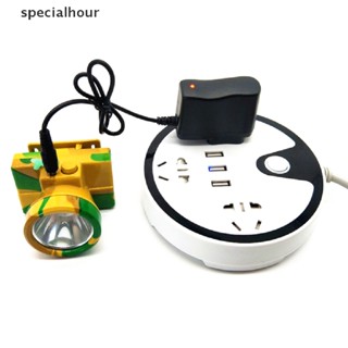 Specialhour^^ อะแดปเตอร์ชาร์จไฟ DC 4.2V 500mA 3.5 มม. ปลั๊ก EU US 18650 สําหรับไฟฉาย Led