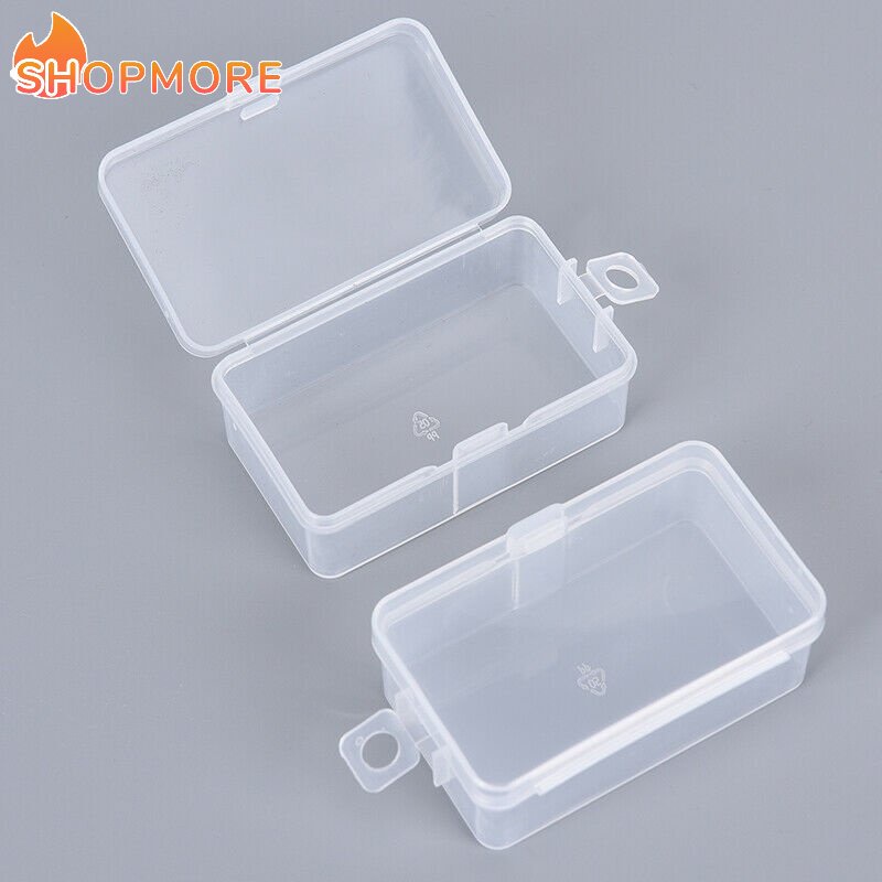 กล่องพลาสติกใส อเนกประสงค์ ขนาดเล็ก สําหรับเก็บเครื่องประดับ ลูกปัด DIY
