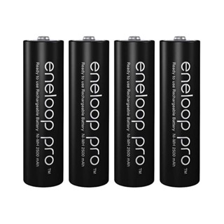 แท้ 100% ประกันศูนย์ Pack 4 ก้อน Panasonic eneloop Pro AAA 950 mah, AA 2550mAh Original Rechargable Battery ถ่านชาร์จ