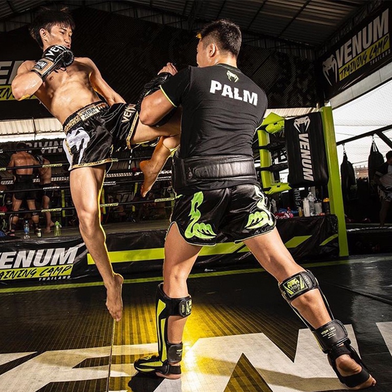 ใหม่ กางเกงชกมวย + กางเกงขาสั้นมวยไทย + กางเกงมวยไทย MMA Combat Fighting Fitness & UFC Competition สําหรับผู้ชาย และผู้หญิง - รูปที่ 7