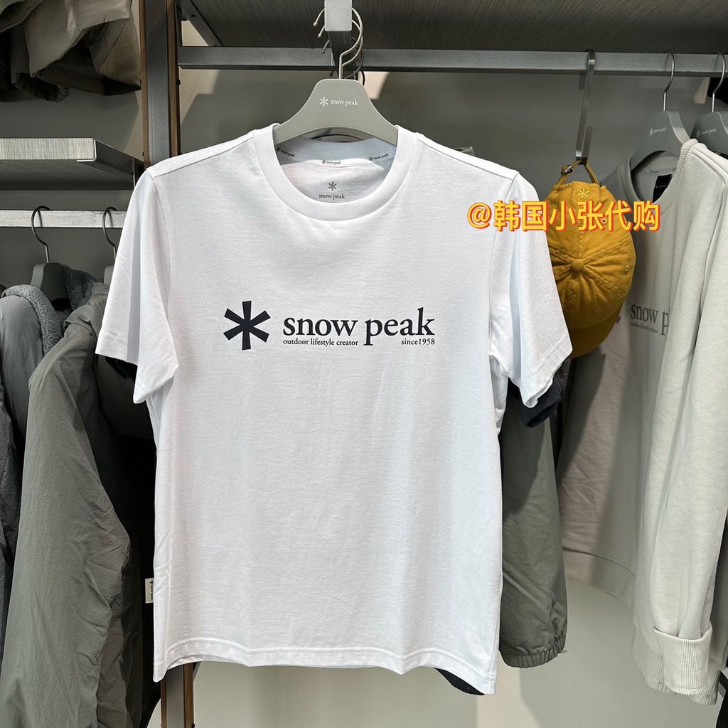 Snow PEAK’s เสื้อยืดแขนสั้น พิมพ์ลาย ขนาดใหญ่ แฟชั่นฤดูใบไม้ผลิ ฤดูร้อน สําหรับคู่รัก ราคา ถูกที่สุด ดีลบีเคเค