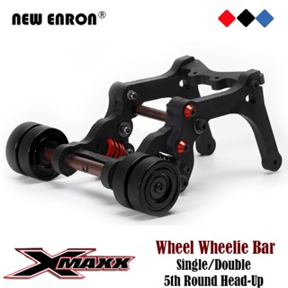 Wheelie Bar Set Spring Head Up Single/Double 5th Round Rolling for RC Car Parts 1/5 Traxxas X-maxx 1:5 Xmaxx 6S 8S Upgrade Parts