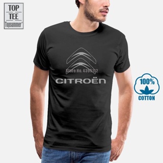 [S-5XL] 【ขายดี】เสื้อยืด ผ้าฝ้าย ทรงหลวม ขนาดใหญ่ ลาย Citroen Euro นําเข้า 3 สี ของขวัญคริสต์มาส สําหรับผู้ชาย