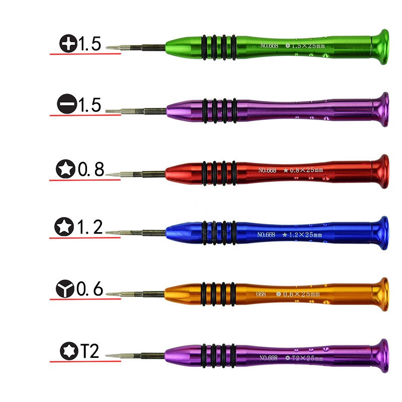 8 in 1 Precision Torx T4 T5 T6 ไขควงสําหรับแล็ปท็อปคอมพิวเตอร์ซ่อมเครื่องมือแม่เหล็ก Torx 6-Point St