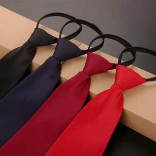 8CM Lazy Tie men necktie Doorman Steward Matte Ties Formal Business Graduation Wedding Party Neckwear LY