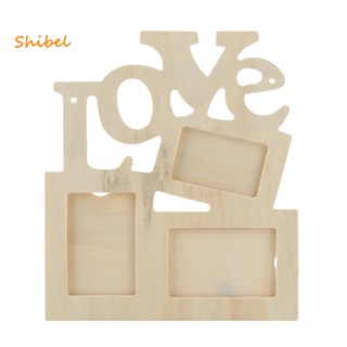 Shibel 3 In 1 กรอบรูปไม้ รูปครอบครัว สีขาว Diy สําหรับตกแต่งบ้าน