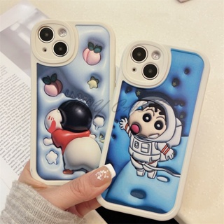 เคสโทรศัพท์มือถือนิ่ม ลายการ์ตูนชินจังอวกาศ สําหรับ Xiaomi Redmi 9 9A 9T 9C 10 10A 10C Redmi Note 8 Pro Redmi Note 9 Redmi Note 10 Pro 10s Redmi Note 11 Pro 11s Poco X3 Pro X3 NFC M3