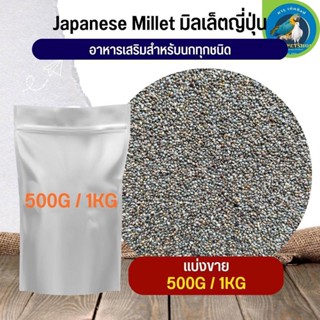 สุดยอด Japanese Millet  มิลเล็ตญี่ปุ่น อาหารนก กระต่าย หนู กระต่าย กระรอก ชูก้า และสัตว์ฟันแทะ (แบ่งขาย 500G / 1KG)