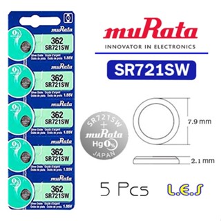 Murata 362 / SR721SW  Watch Battery Button Coin Cell (ลดล้างสต๊อก) ถ่าน